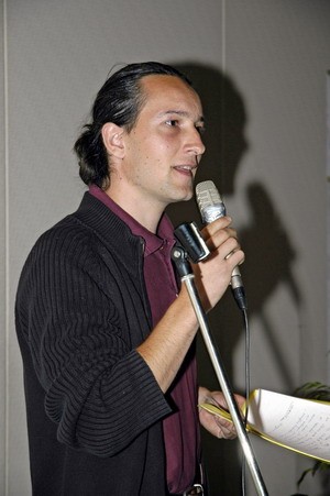 Cdric Carles pendant la crmonie officielle